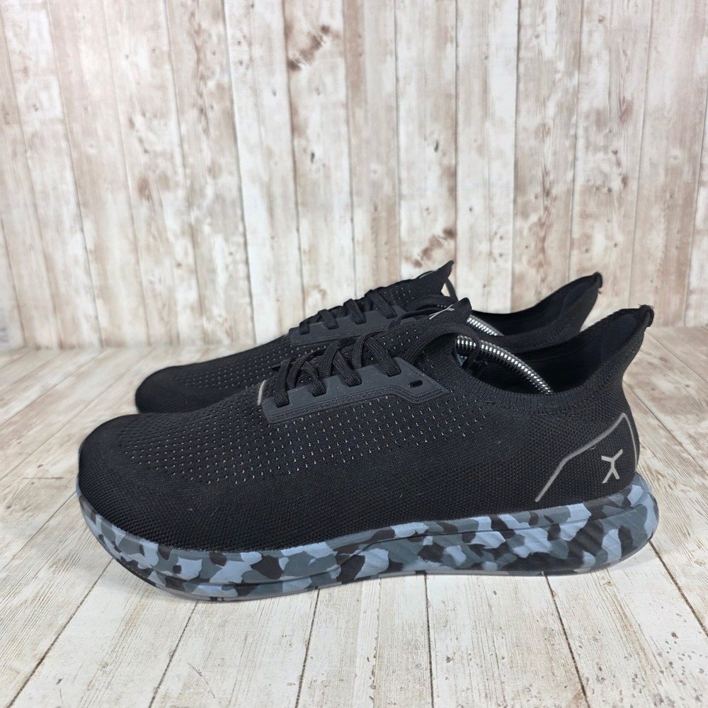Mens Flux Black Athletic Running Shoes Camo Lightweight Size US 12.5 - Picture 2 of 8